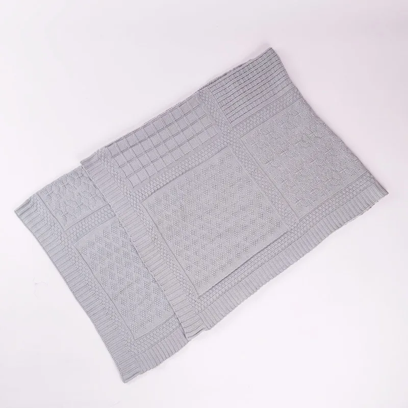 Супермягкая пряжа ручной работы, низкая цена, современный дизайн, декоративное вязаное одеяло