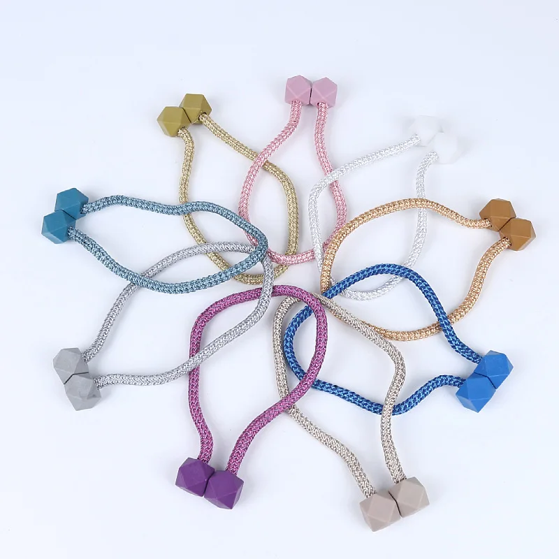 2 pcs Magnetic Curtain Tiebacks Drape Tie Backs Window Draperies Decorative Twisted Handmade Rope Holdback