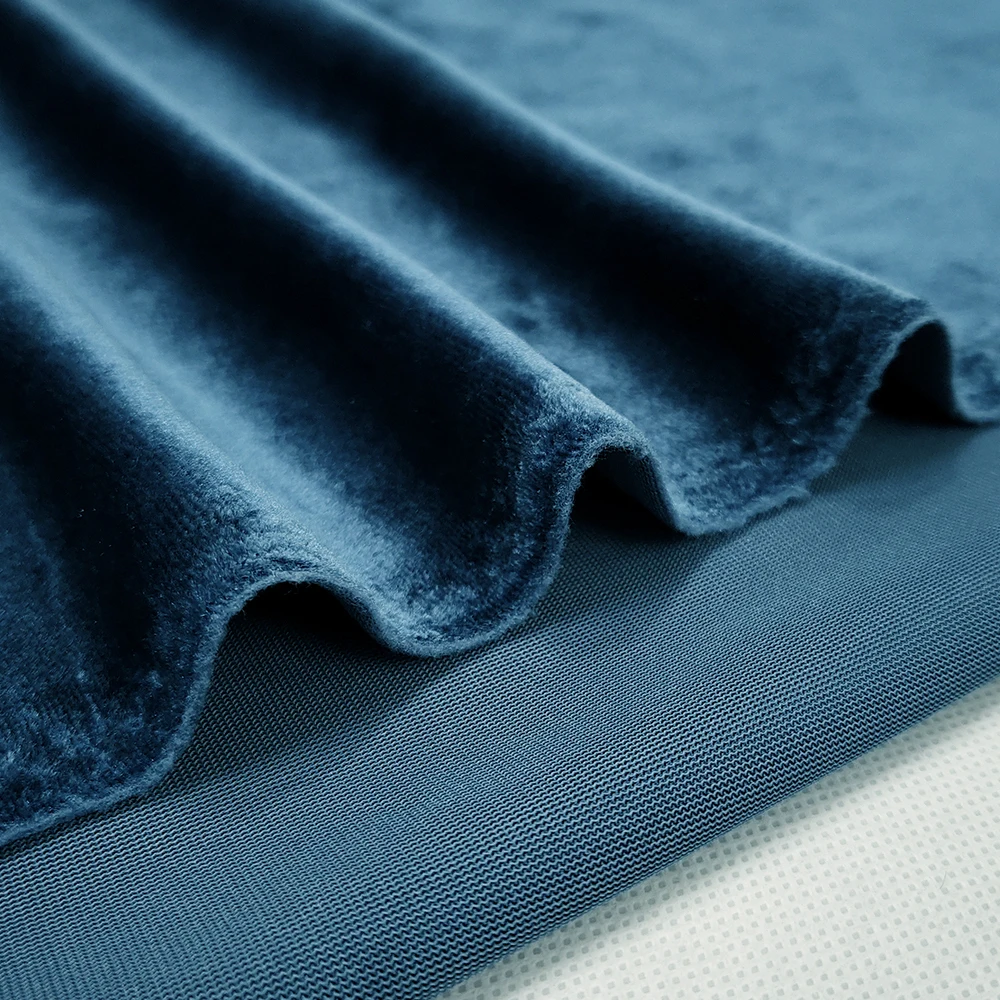 cotton crystal velvet fabric 364gsm sofa fabric upholstery 100 polyester in-stock wholesales Fast delivery