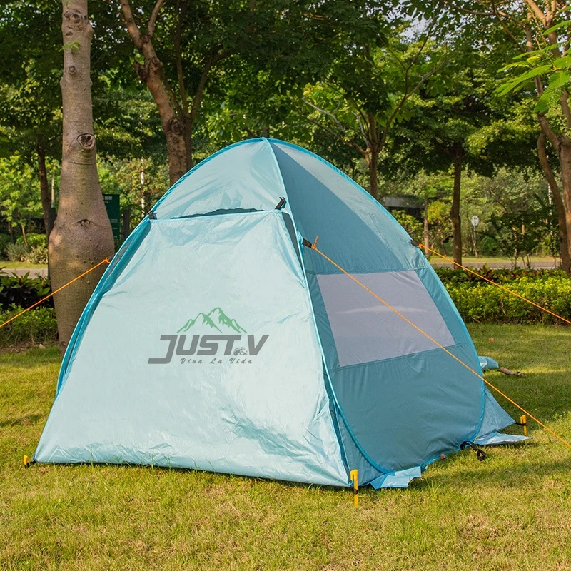 Manufacturer Large Space pop up Outdoor Waterproof 1-2 Person Hiking Portable Beach Folding Automatic Popup Instant Camping Tent