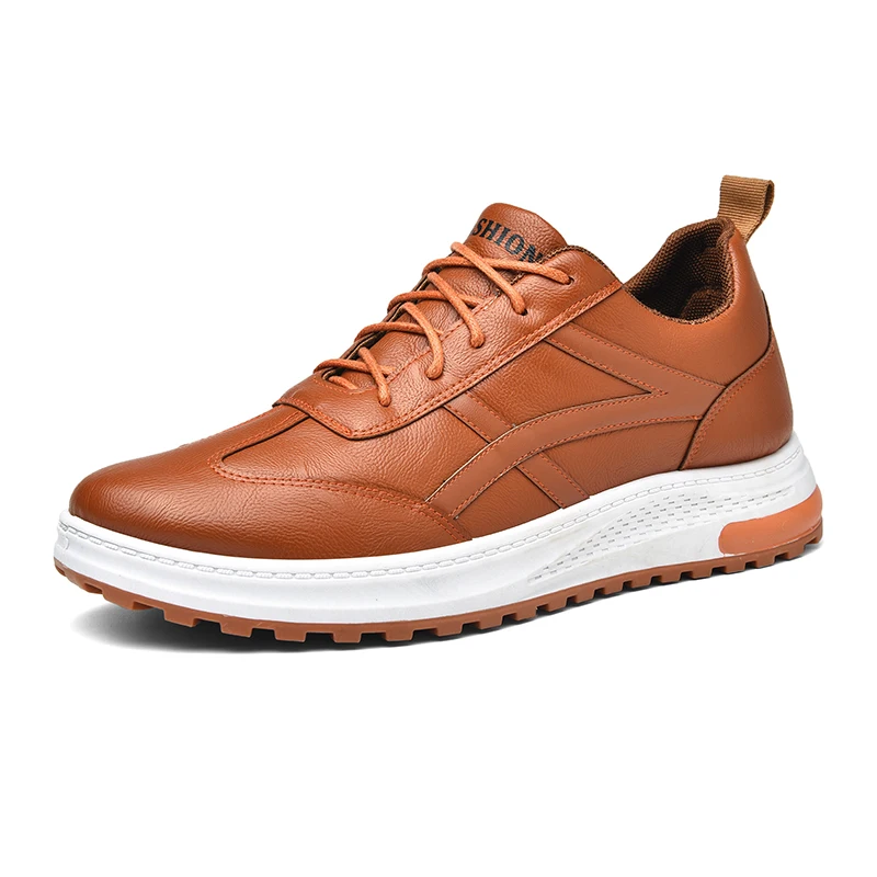 Top quality manufacturer price shoe designers custom made 2021 winter men Walking PU Style Shoes men casual shoes