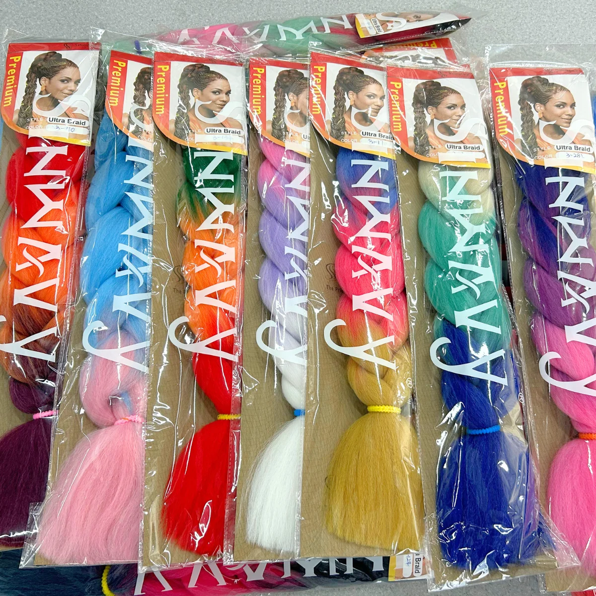 Anxin Groothandel Synthetis Vlechten Hair Extensions Hoge Kwaliteit Ombre Gehaakte Grondstof Jumbo Vlechten Yaki Vlechten Hair