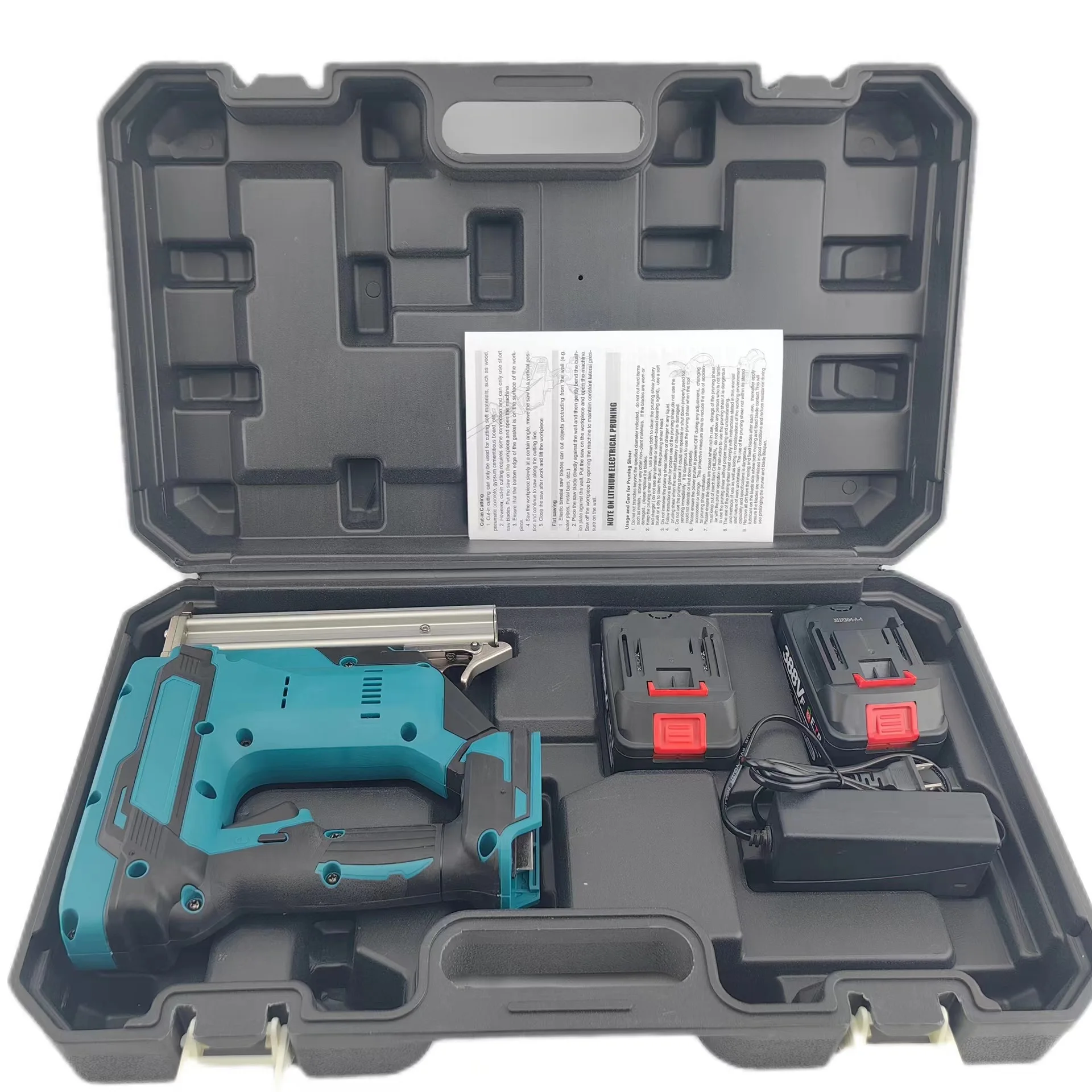 Customized 2-IN-1 Cordless Brad Nailer Stapler Gauge Wood Framing Finish Siding Pin 20V Battery Nail Gun