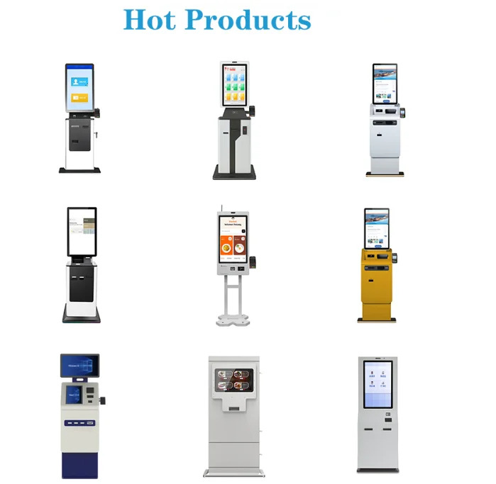 Self service Touch Screen health Kiosk With Barcode Scanner atm cash machine Self Check-in Floor Stand kiosk cash payment kiosk