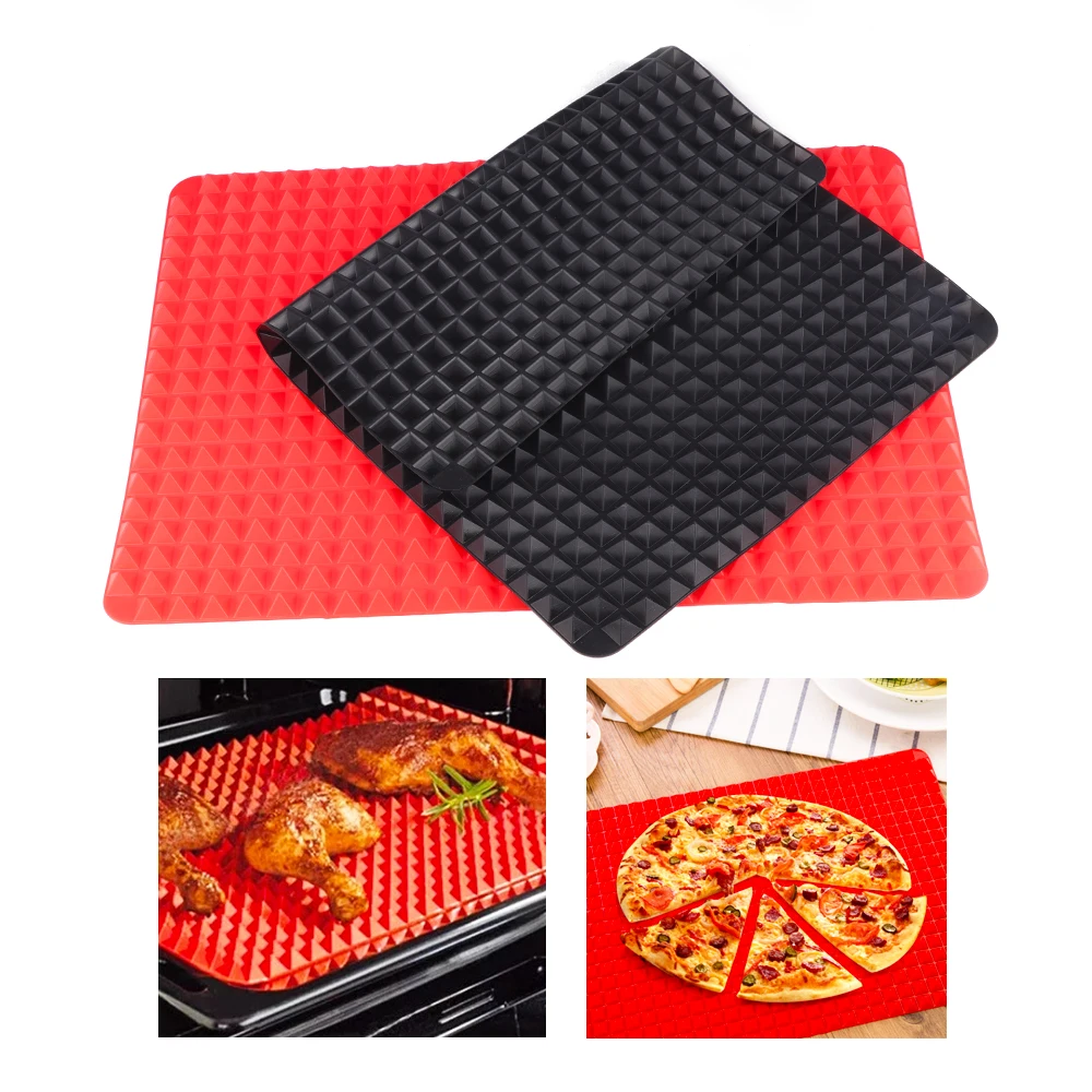 
40x27cm Pyramid Bakeware Pan 4 color Nonstick Silicone Baking Mats Pads Moulds Cooking Mat Oven Baking Tray Sheet Kitchen Tools 