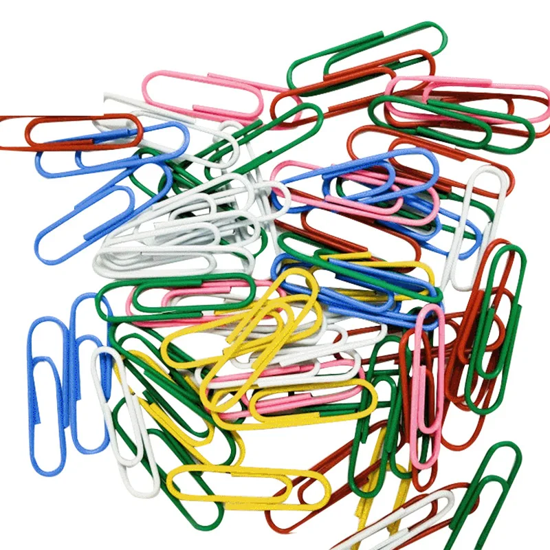 Wholesale Signet Mix Colorful 28mm 60PCS Paper Clip Bookmark Office Binding Supplies Stationery