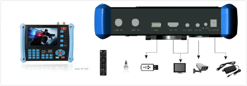 GECEN G-SAT digital tv satellite finder sat finder hd combo satellite finder meter  ws6936