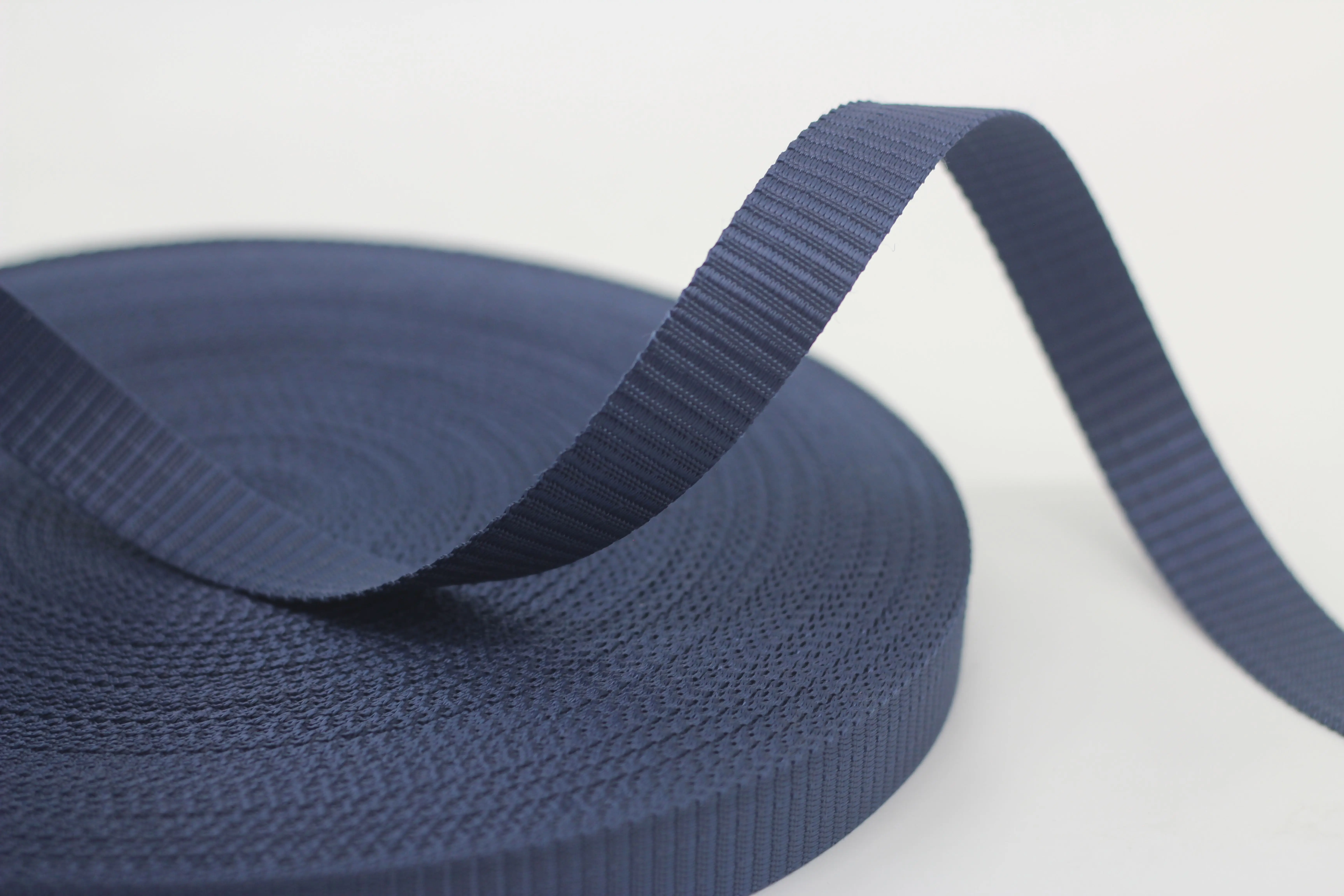 Wholesale Colorful 20mm high density nylon webbing Tanks grain Polyester Belt accessories Webbing