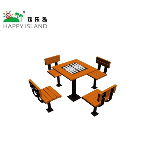 4 seats garden table and garden bench