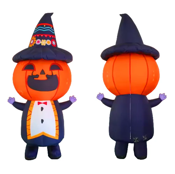 Hot sale giant Inflatable Pumpkin costume for Halloween Decoration