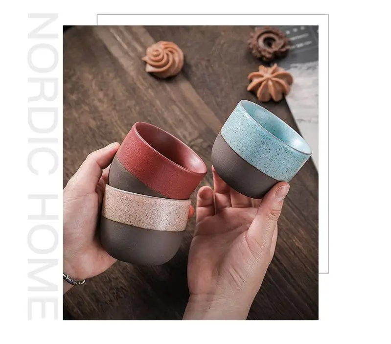 Saudi hot selling ceramic tea cup coffee cup creative frosted coffee mug