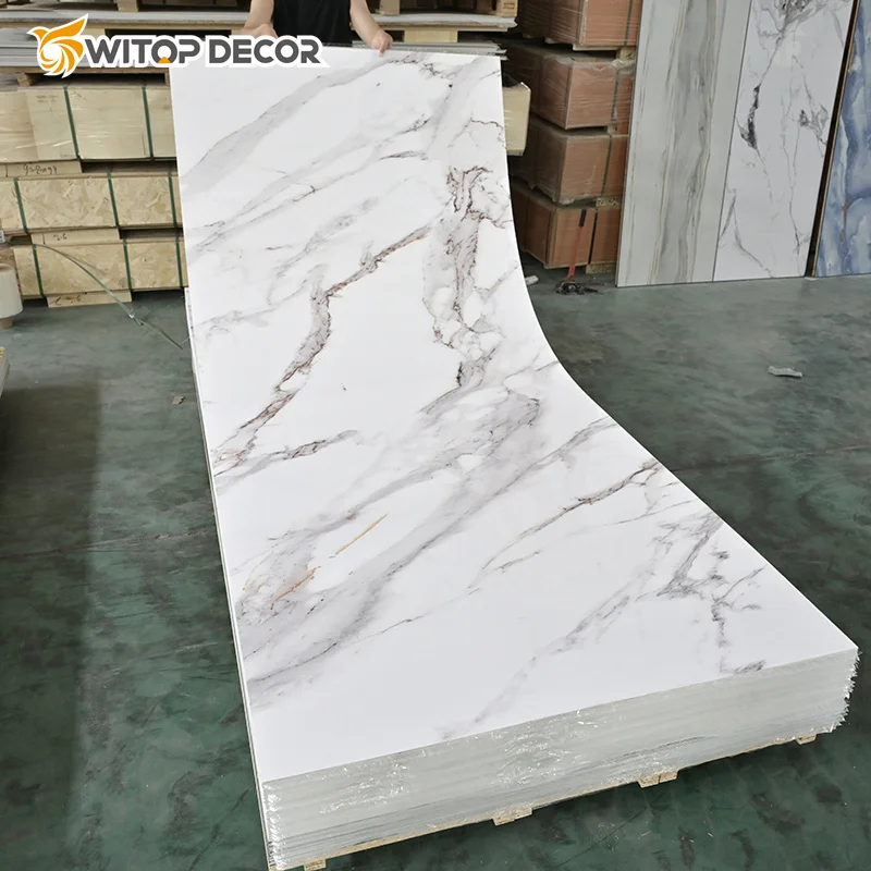 1220*2440mm pvc uv marble sheet wall panel pvc marble sheet glossy pvc sheet marble