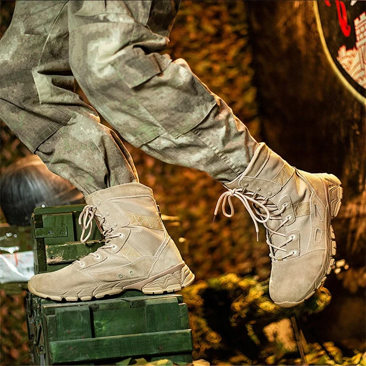 Sturdyarmor Custom Logo Botas Camping Hiking Boots Breathable Durable Rubber Desert Jungle Khaki Safety Tactical Boots for Men