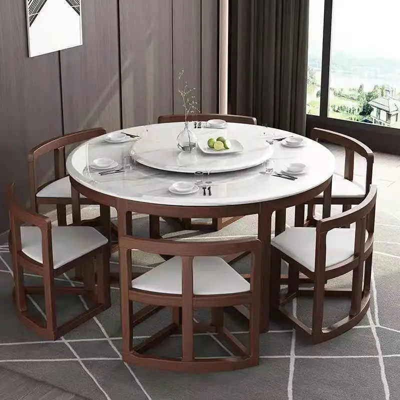 Nordic Modern Dining Room Table Simple Round Personality Marble Dining Table