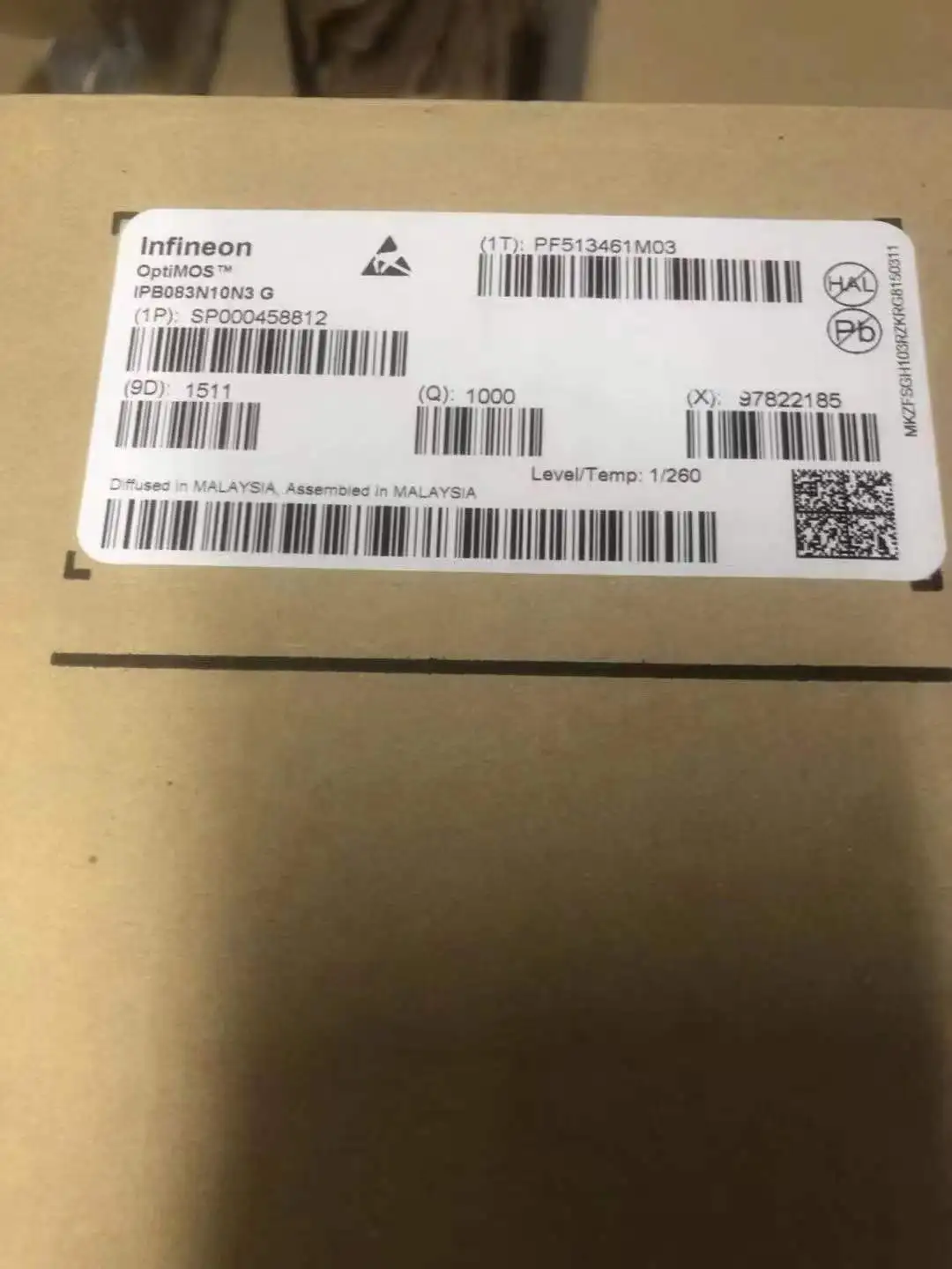 Electronic component Infineon IPB083N10N3GATMA1 MOSFET N-Ch ic new and original in stock