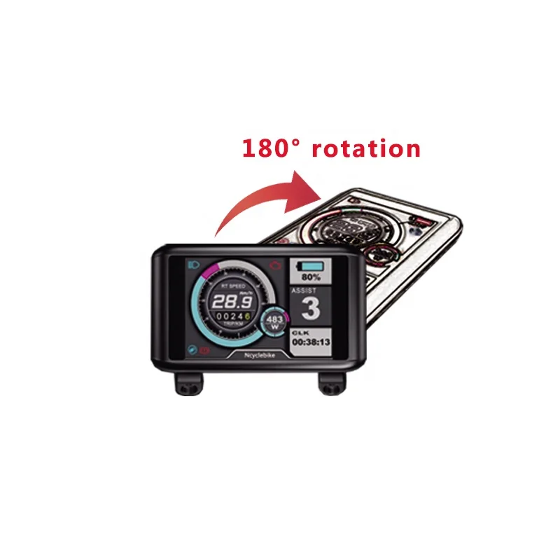 Ncyclebike hot sale electric bicycle display 72v UKC1 TFT color screen display for power ebike sabovoton system