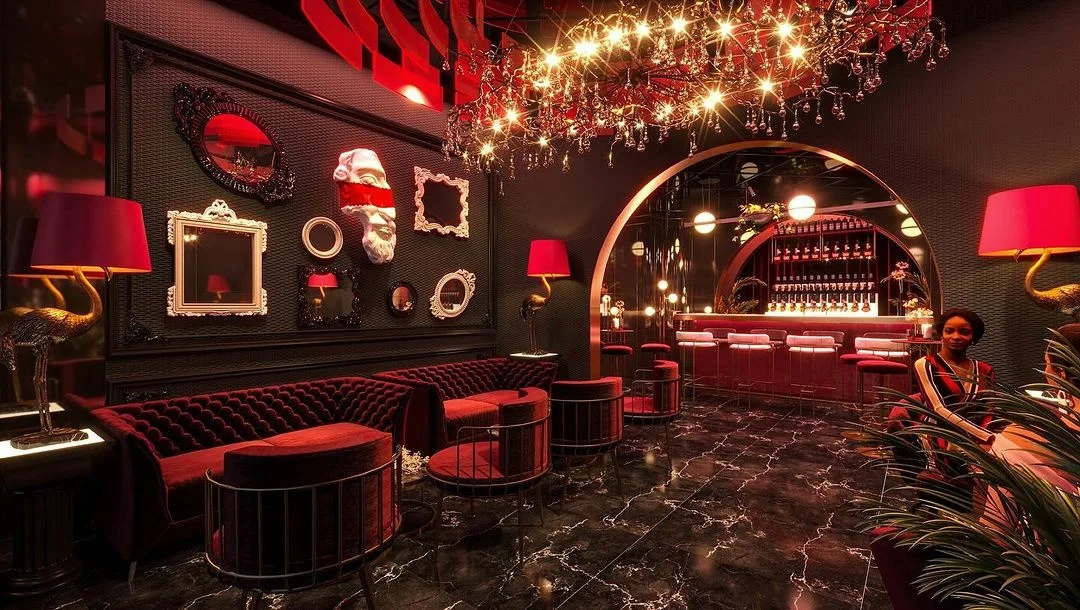 Luxury strip club nightclub bar lounge furniture restaurant booth red velvet fabric vip lounge karaoke sofas for night club