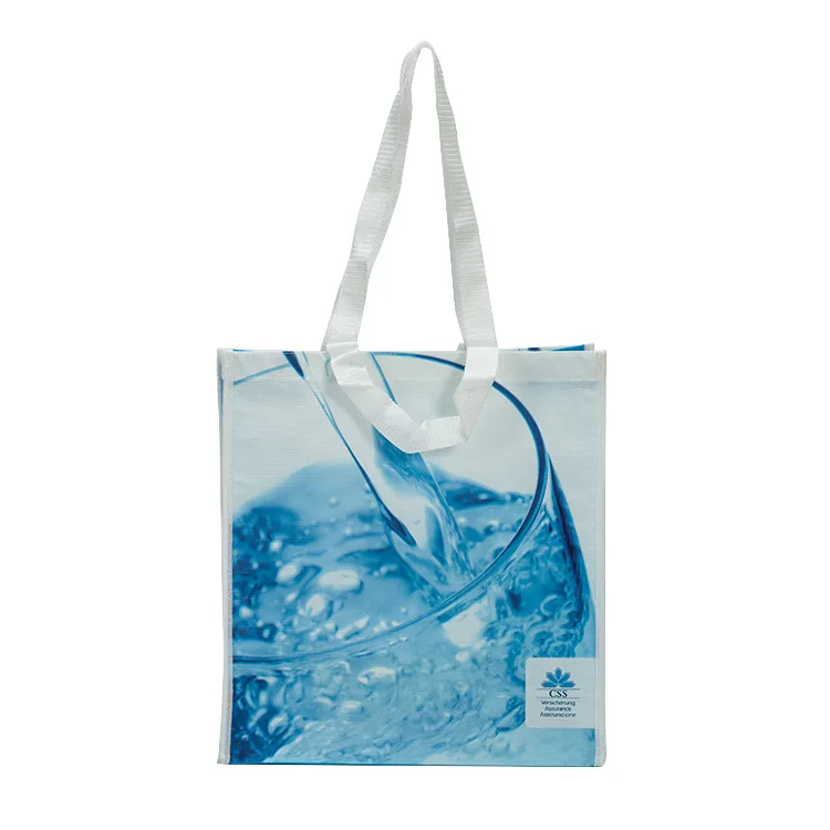 Promotional Customized Cheap Price Recycled Polyester Non Woven Fabric Foldable Shopping  RPET Bag