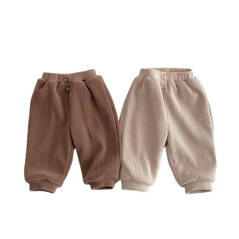 In Stock Winter Hot Sale Thicken Baby Trousers Knitted Unisex Kids Pants Baby Loose Bloomers