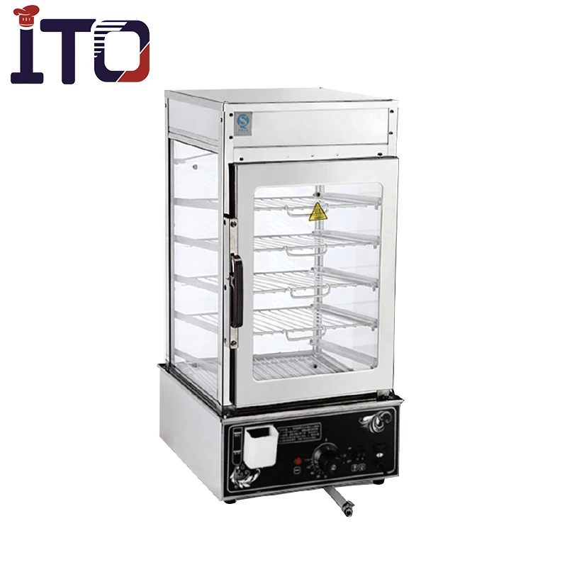 Оптовая продажа коммерческая электрическая Пароварка для булочек и дисплей пищевых продуктов