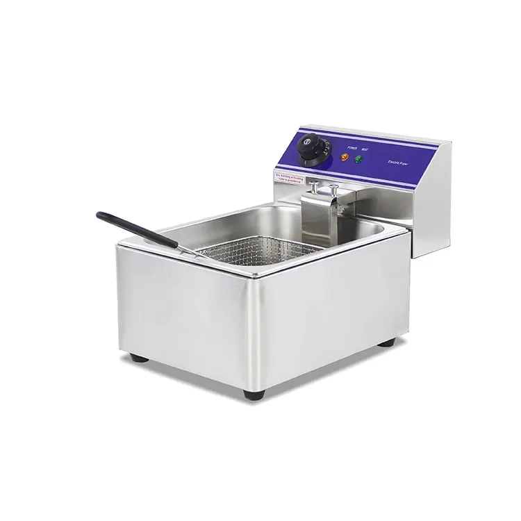 DZL-151B China Manufacturer Quality Counter Top Electric Deep Fryer Commercial Stainless Steel Chips Making Machine