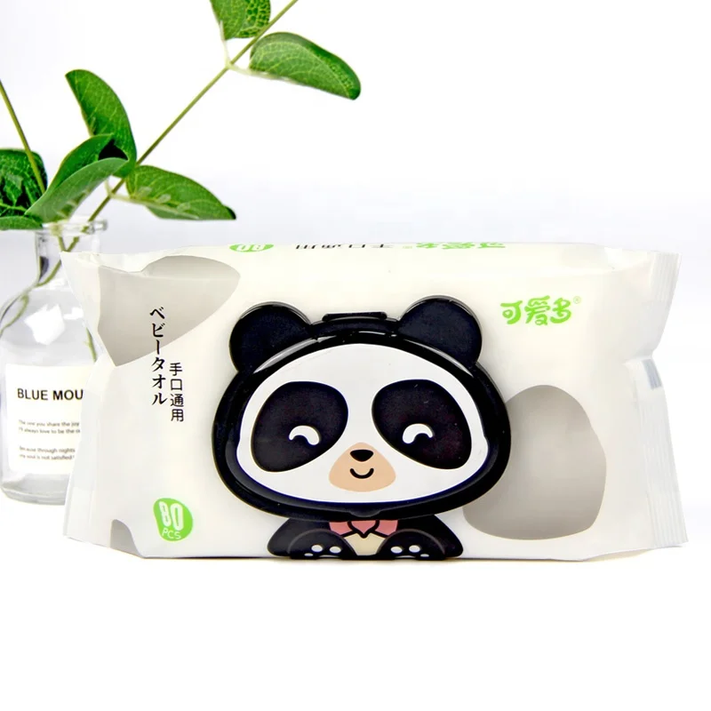BaoJia baby bamboo natural fabric biodegradable wet wipes custom tissue paper Organic Babywipes hand and mouth for baby