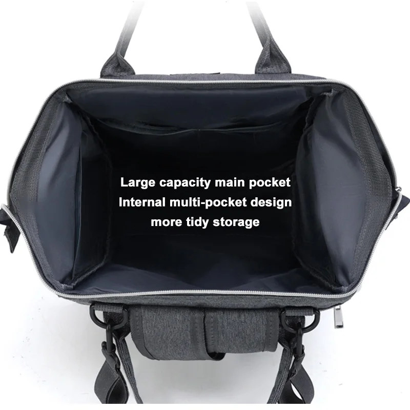 custom baby products organizer bag waterproof mummy back pack  diaper backpack vendors with USB free sample