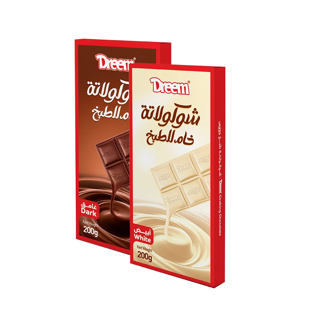 Yummy Halal Desserts Snack Milk Chocolate Bar Hot Selling Confectionery Cooking Dark Chocolate for Cooking Baking