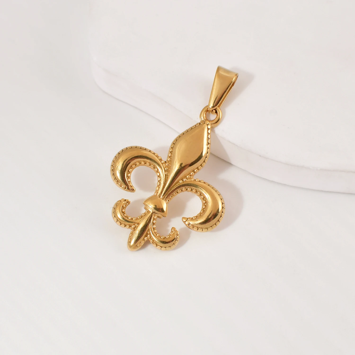 Tarnish Free Prayer Hand Jesus Snake Compass Anchor Pendant Christian Jewelry Stainless Steel Gold Charms for Jewelry Making