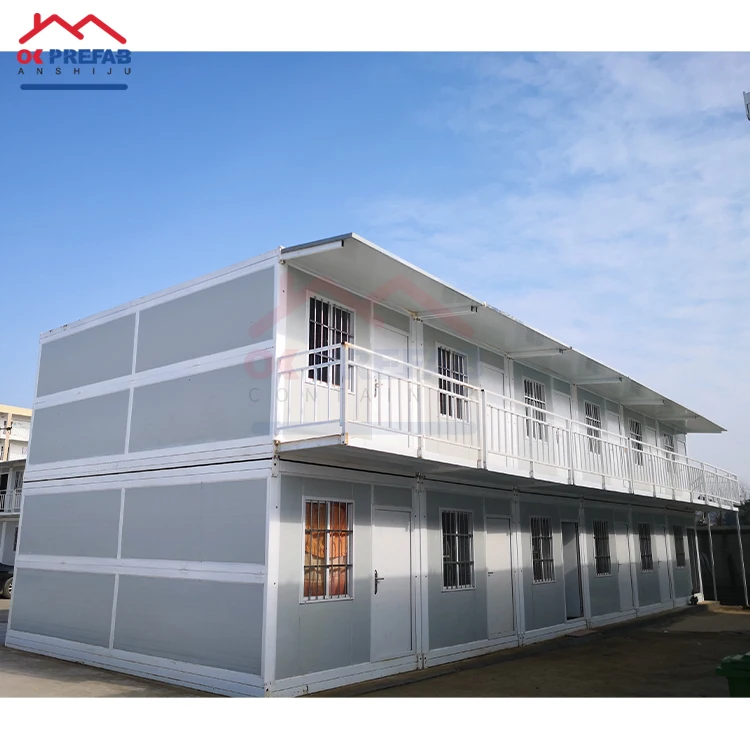 OK Prefab Fast Build 20ft 40ft Modular Camping Box Wall Window Fully Assembled Small Tiny Home Officer Folding Container House