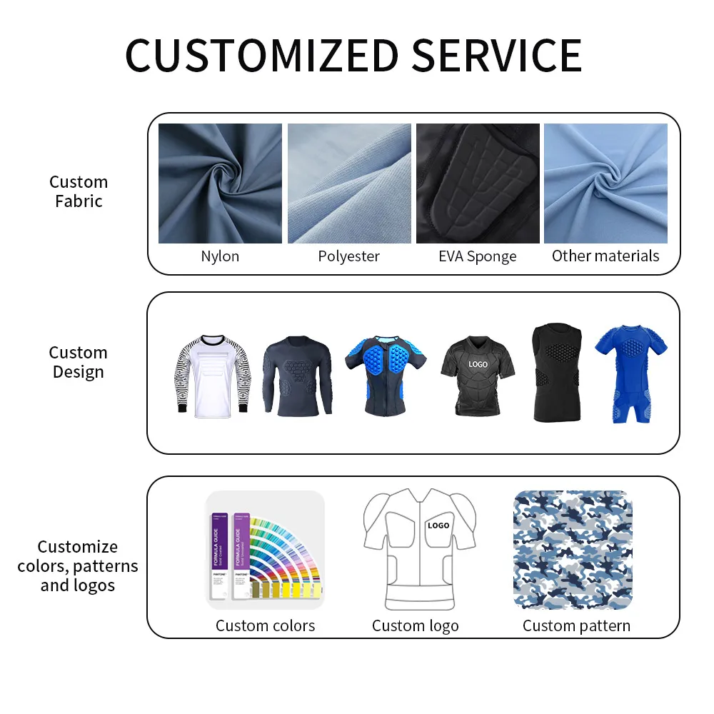 Custom Padded Goalie Jersey Soccer Goalie Shirt Personalized Goalkeeper Uniform Goalkeeper Kit for Kids Boys Youth Adults