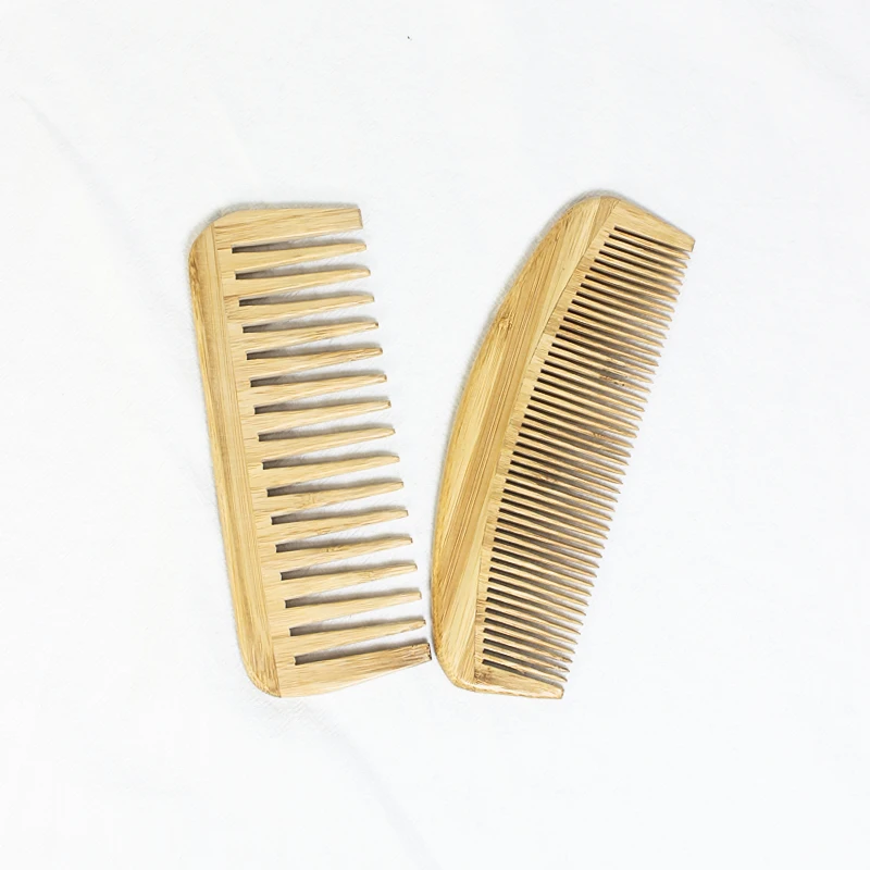 Wholesale Bamboo Salon Barber private lab Eco friendly wooden hair dryer natural bamboo massage comb wood hair brush