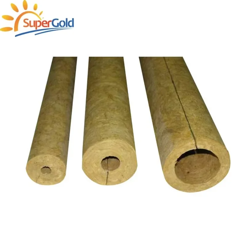SuperGold insulation pipe basalt rock wool pipe for steam tube insulation