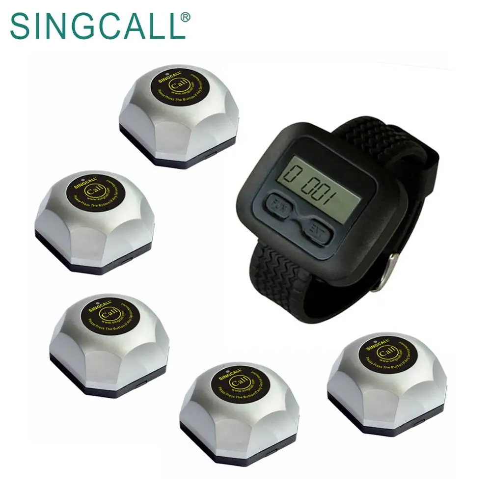 SINGCALL Long Rang Digital Wireless Waiter Calling Wrist