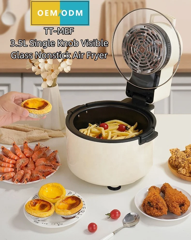 Multi purpose air fryer wholesale customized OEM air fryer toaster visual glass lid freidora aire export