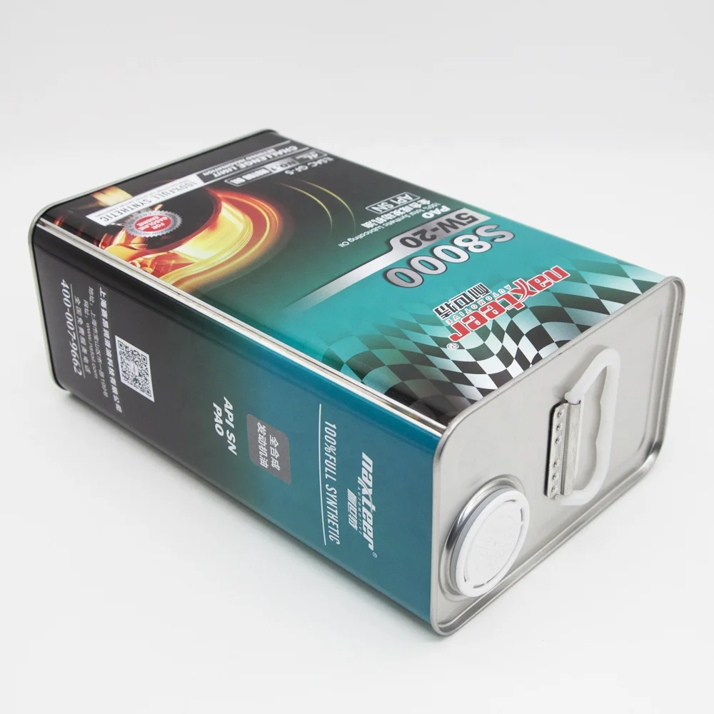 Empty Engine Oil Can 4 Liter Litre square Motor Tin Cans Container