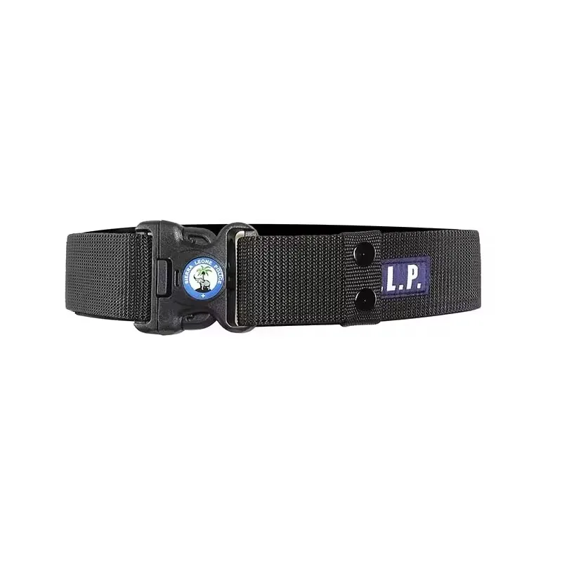 Customized Logo Black PP Nylon Fabric  Waist Belt