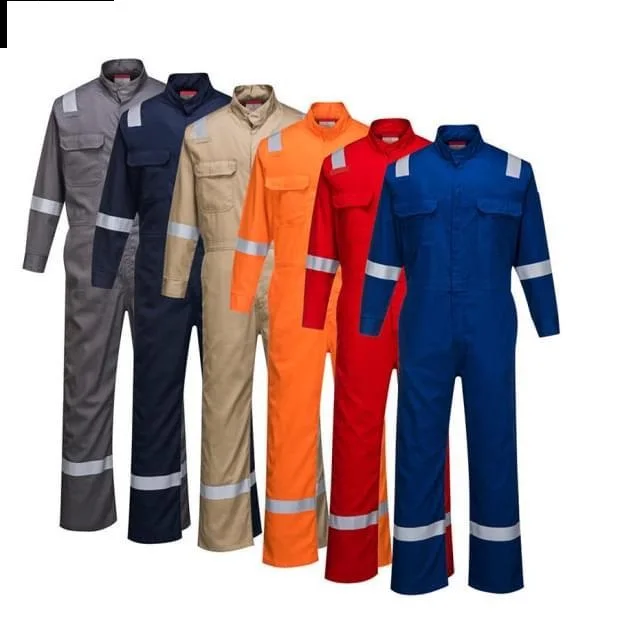 Wholesale washable flame retardant coverall and fire resistant overall uniform in proban garment