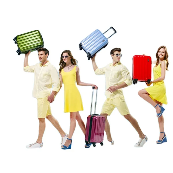 big brands approved supplier PC polycarbonate colorful hard shell luggage