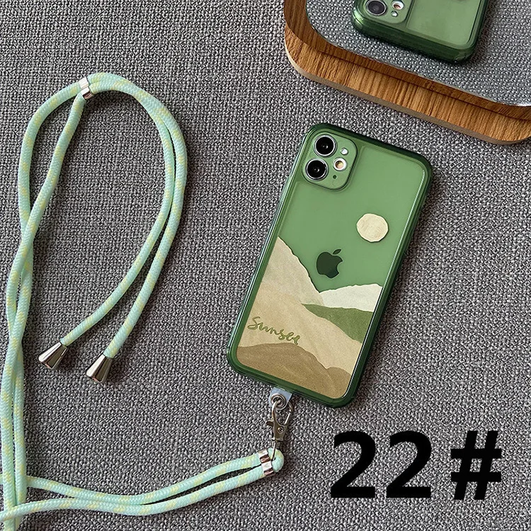 Phone Lanyard + Phone Tether Tab, Soft Nylon Crossbody Thick Rope/Cell Phone Lanyards/Phone Strap