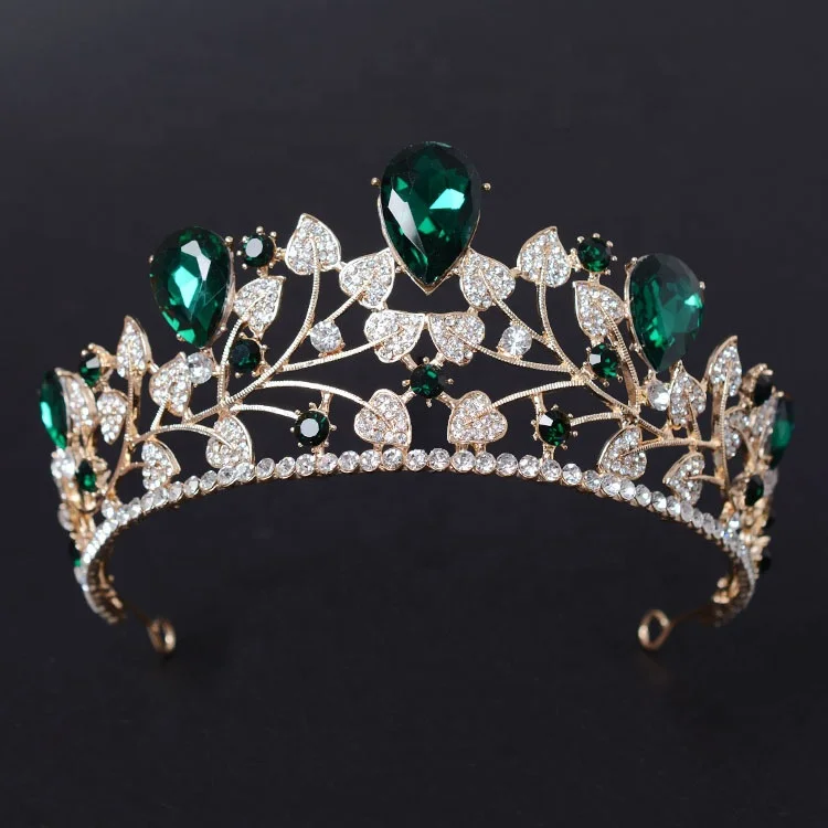 Hot Sales High Quality Women Elegant Multicolor Rhinestone Crowns Wedding tiara