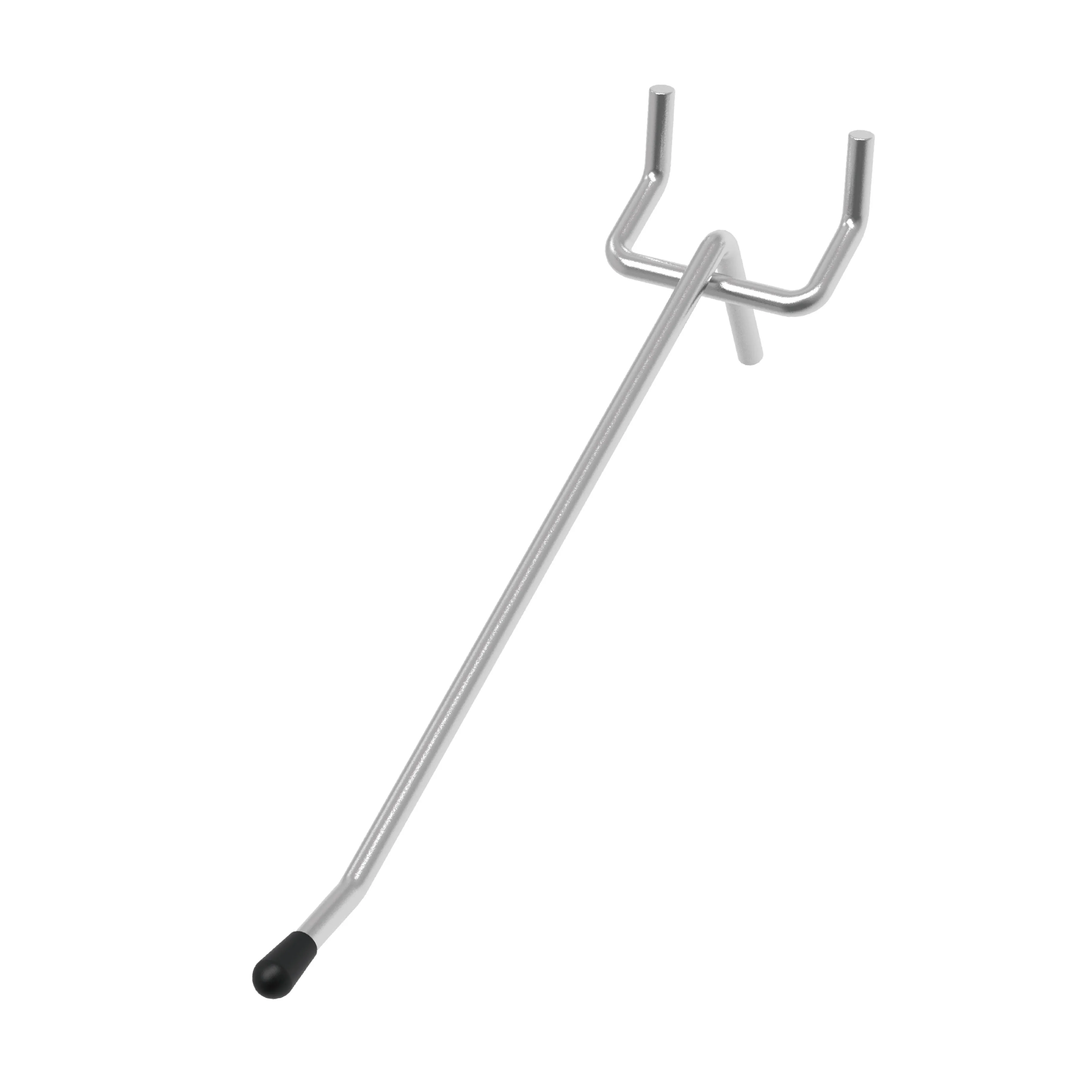 Heavy Duty  Wholesale Pegboard Hooks 4 Inch With Rubber Tipped Fit 1/8inch and 1/4inch Peg Board