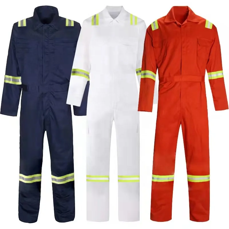 Factory Supply Oil And Gas Worker Fire Retardant Cloth FR Coverall