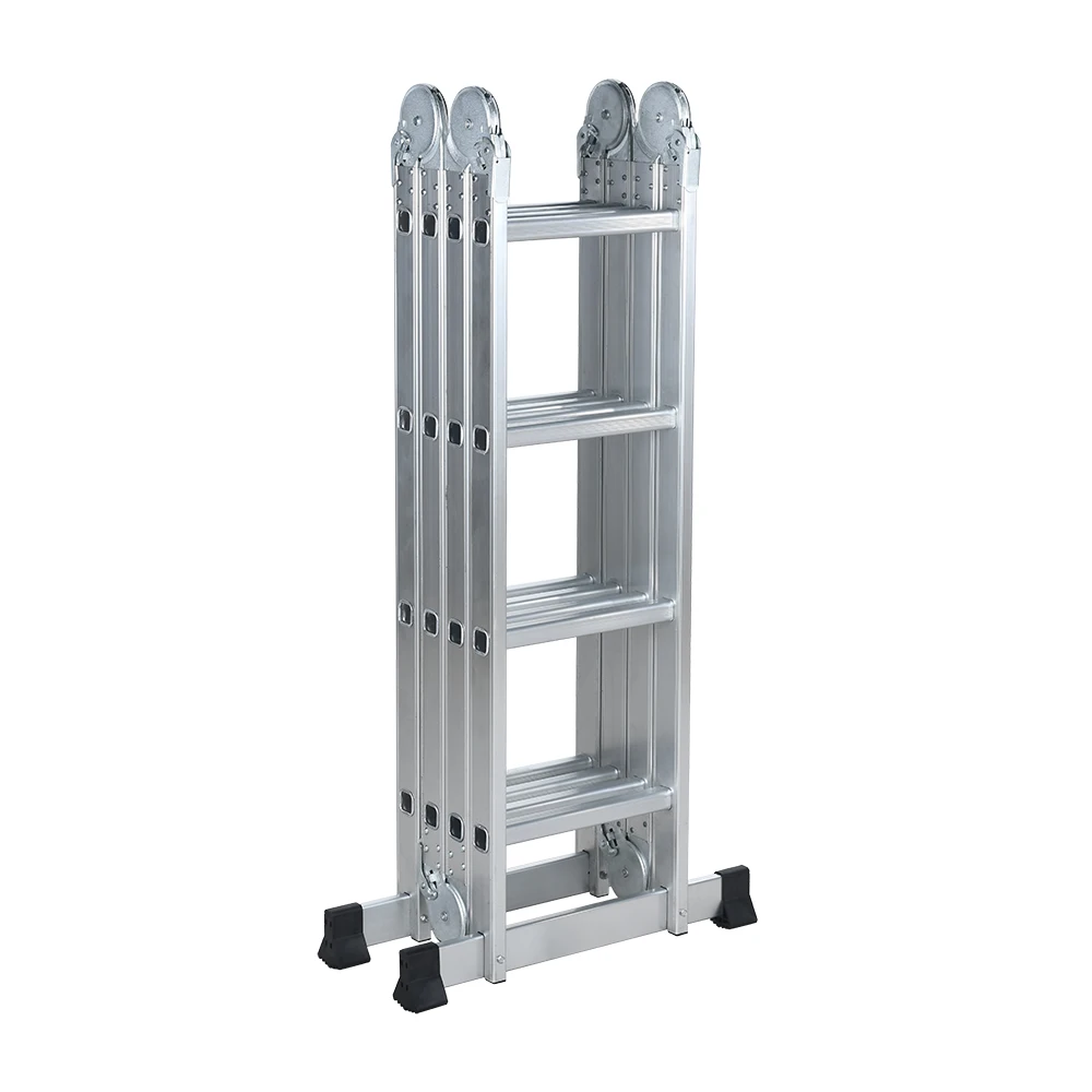 En131 4X3step Aluminium with Big Joint Multipurpose Ladder aluminium ladder foldable