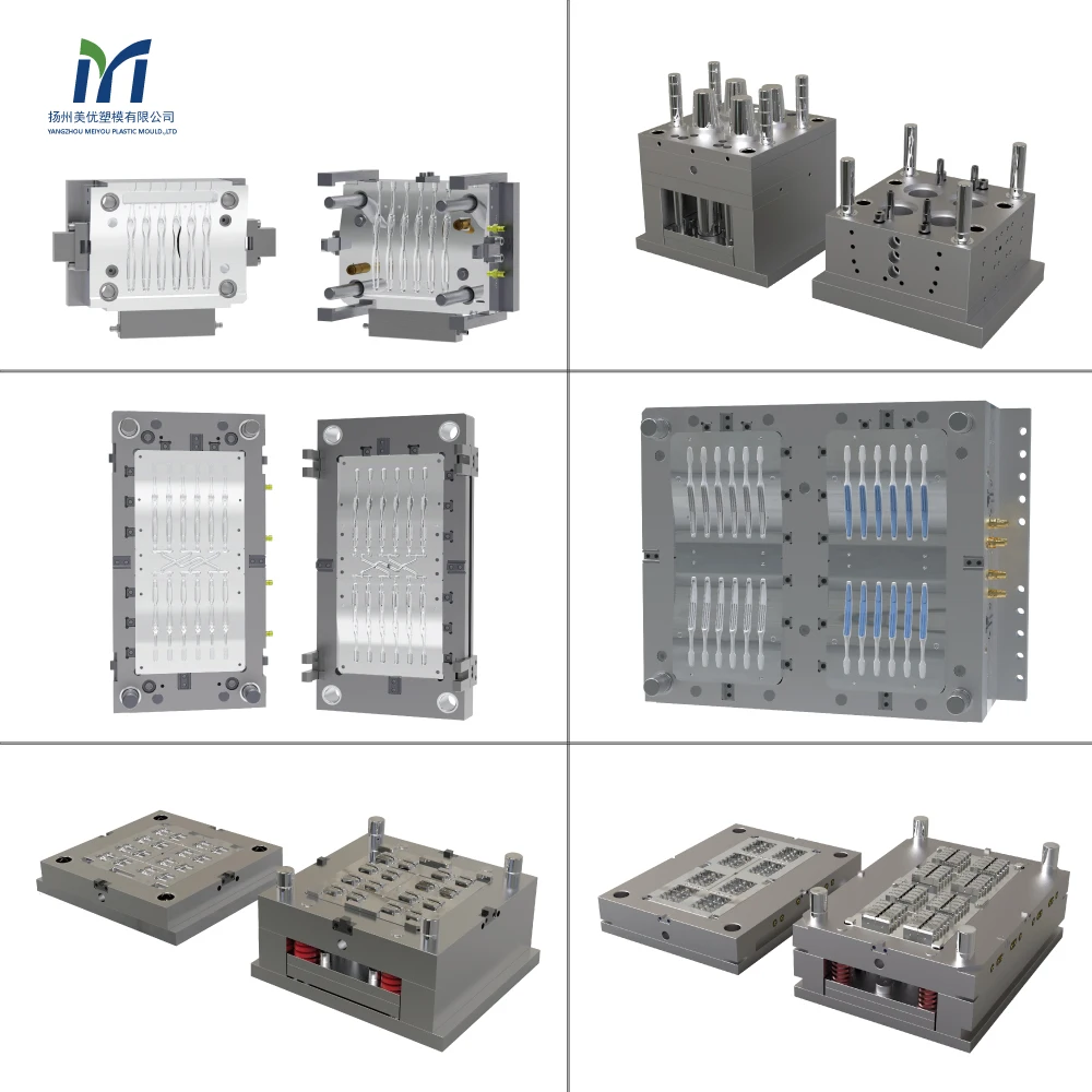 Plastic Injection Tongue Cleaner Mould For Dental Tongue Scraper Cleaner Mold Plastic Injection Machine Toothbrush Mould
