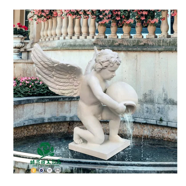 Чжэнь xin Ци ремесла садовые статуи настольные декоративные маленькие комнатные Знаменитые Ангела без головы для продажи