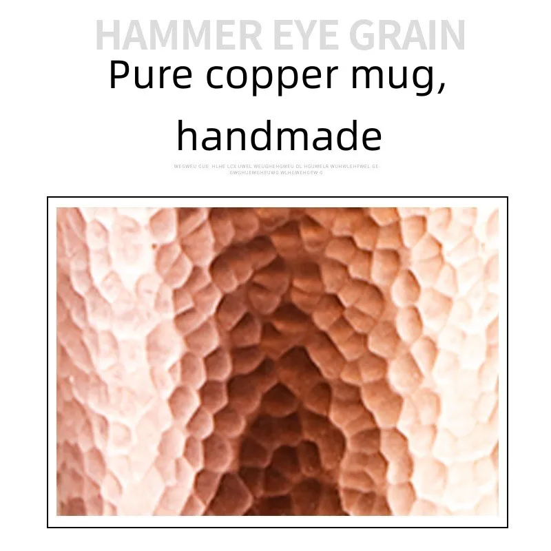 Customize Perfect Temperature Cooking Delicate Teapot Stove Top Coil Handle Thick Solid Hammered 99.98% Mug Copper Tea Cup