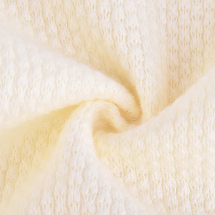 75%Acrylic 25%Nylon double sided brushed woolen knit fabric suit wool fabric for garment