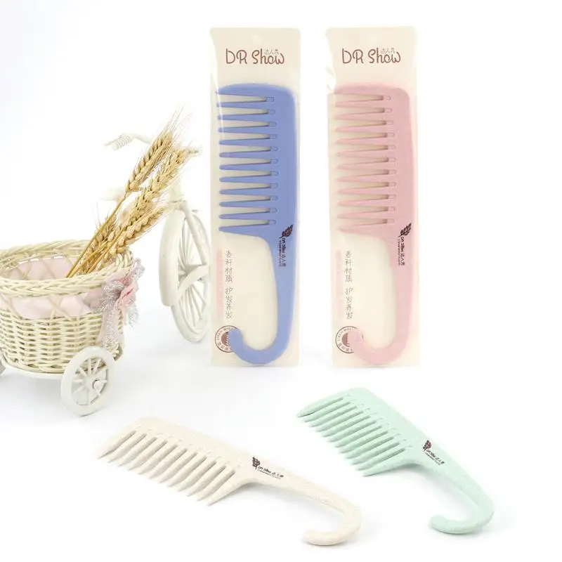 Wholesale PP Plastic Colorful Curly Hair Salon Family Barber Combs Hair