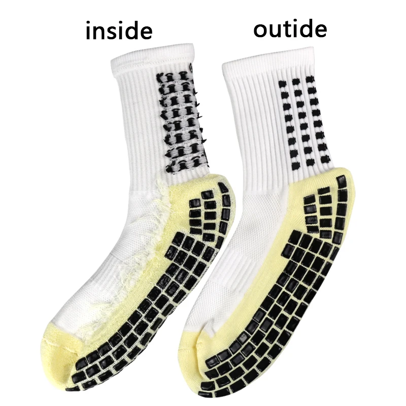 2023 New Men Women Double Sided Adhesive Sports Soccer Socks Silicone Non-Slip Grip Cycling Sports football Socks